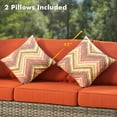 thumbnail image 4 of Ovios 7 Piece Patio Furniture Set Wicker Rattan Outdoor Conversation Sectional Furniture with Couch, Chair, Ottomans, Cushion for Backyard, 4 of 8