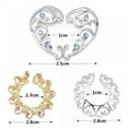 thumbnail image 3 of K-KED 1Pair Safety Fake Nipple Rings Women Non-Piercing Dangle screw Clip On Jewelry-style 1, 3 of 9