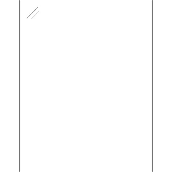Box Partners LL239CC 8.5 x 11 in. Crystal Clear Rectangle Laser Labels - Pack of 100
