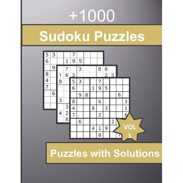 1000 sudoku puzzles with solutions 4 puzzle per page large print sudoku sudoku large print with tips and tricks vol1 sudoku puzzles very easy to extreme hard paperback walmart com