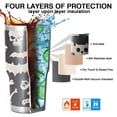 thumbnail image 7 of 30oz Spooky Halloween Icons Pattern Tumblers Stainless Steel Tumbler with Lid and Straw,Vacuum Insulated Double Wall Travel Tumbler Cups Mug with Cleaning Brush for Coffee,Tea, 7 of 7
