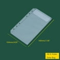 thumbnail image 2 of SagaSave A6 Loose-Leaf Storage Bag Binder Refillable Bags for Office School Students Transparent PVC Waterproof, 2 of 6