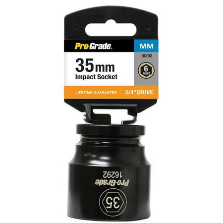 

Pro-Grade 16292 0.75 in. Drive x 35 mm 6 Point Impact Socket