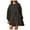 Dark Gray, variant on Mrat Womens Dresses Fall Long Sleeve Dress Casual Irregular Hem Loose Dresses Tulle Ball Gown for Women Neck Bubble Sleeve Winter Pleated Skirt Dark Blue L