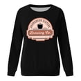 thumbnail image 4 of WEAIXIMIUNG Sweat-Shirt Court Grande Taille pour Femmes Pull Décontracté Col Rond Manches Longues, 4 of 4