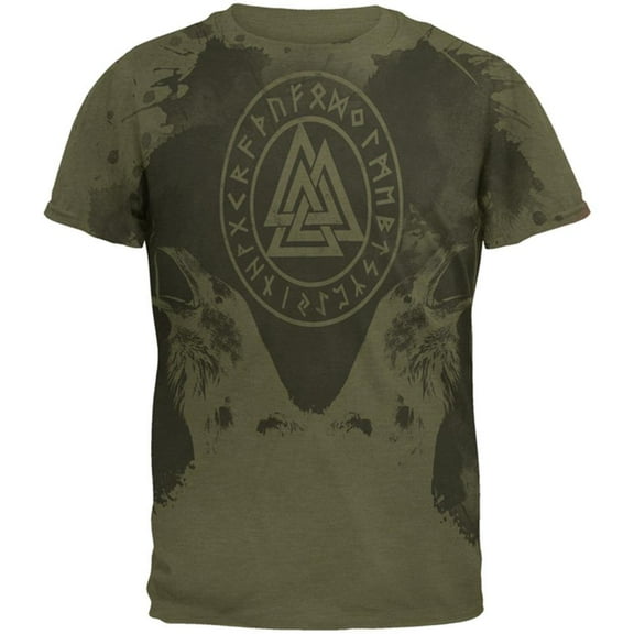 Viking Odin's Ravens Huginn And Muninn Men's Soft T-Shirt