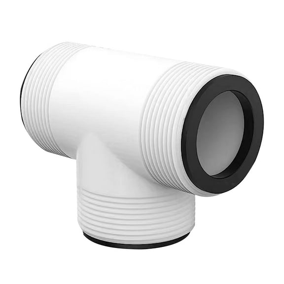HomeLife Hose Connector Pool Hose T Splitter with 3 L Rings Efficient Flow Distribution Swimming Pump Hose T-Joint Connector for 1.5 Inch Pool Pump Hose