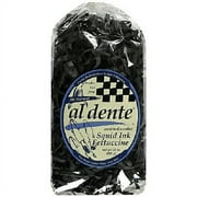 Al Dente Squid Ink Fettuccine Pasta Enriched Noodles, 3-Pack 12 oz. Bags
