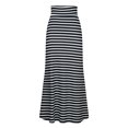 thumbnail image 3 of Weiqiqre Jupes pour Femmes Décontractées Douces à Revers Taille Haute Maxi Jupe Longue Robe Polyvalente, 3 of 7