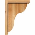 thumbnail image 3 of 8"W x 10"D x 14"H Carmel Rough Sawn Corbel w/Backplate, Western Red Cedar, 3 of 9