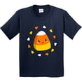 thumbnail image 3 of Inktastic Cute Halloween Candy Corn Youth T-Shirt, 3 of 5