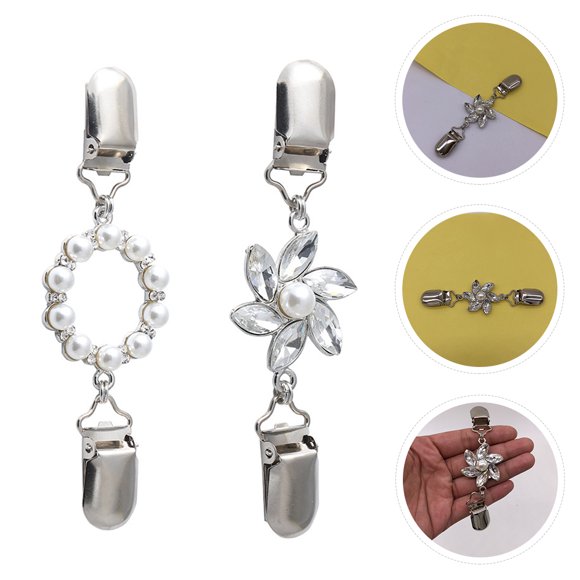 FUEENIRVA 2Ud Clips Para Suéter Con Y Aleación De Zinc En Color Elegantes Para