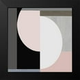 thumbnail image 2 of Thompson, Justin 12x12 Black Modern Framed Museum Art Print Titled - Balanced Blush I, 2 of 5