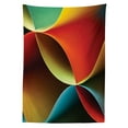 thumbnail image 3 of Ambesonne Abstract Tablecloth Rectangular Table Cover, Graphic Colored, 60"x84", Orange White, 3 of 4