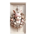 thumbnail image 1 of YWIYIUD 1PC Happy Easter Door Cover Easter Decorations, 71x35 Inch Easter Rabbit Eggs Door Banner Welcome Easter Banner Spring Theme Rabbit Door for Front Door Wall Indoor Outdoor Home Decor, 1 of 7
