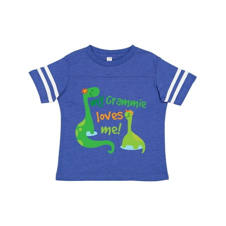 

Inktastic My Grammie Loves Me Grandson Dinosaur Gift Toddler Boy Girl T-Shirt