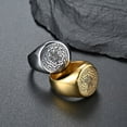 thumbnail image 3 of Men's Women's Stainless Steel The Seals of The Seven Archangels Ring Protection Amulet Jewelry, 3 of 4