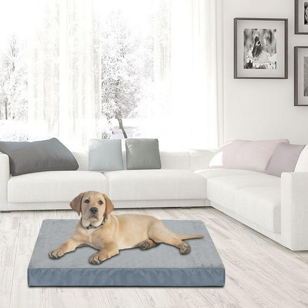 Alfombrilla para cama de perro, almohadilla para dormir para gatos, antideslizante, suave, cómoda, manta para mascotas, para viaje, cachorro, perrito, 75x45x9cm