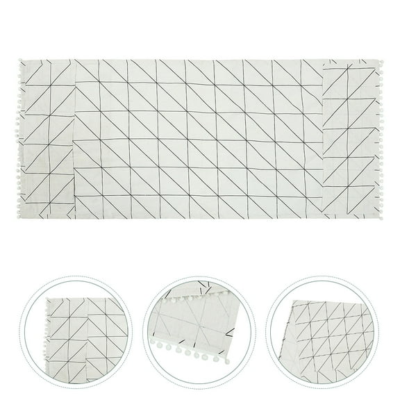 STOBOK Dust Cover Household Table Cover Cotton Linen 1Set