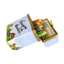 Crayon Limoges Box for Art Lovers Limoges Box Porcelain Figurine