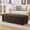 Dark Brown, variant on 48" Ottoman with Storage, Storage Ottoman Bench with Safety Hinge, Upholstered Entryway Bench with Seating for Bedroom, Living Room, Holds up to 330 lb, Dark Gray