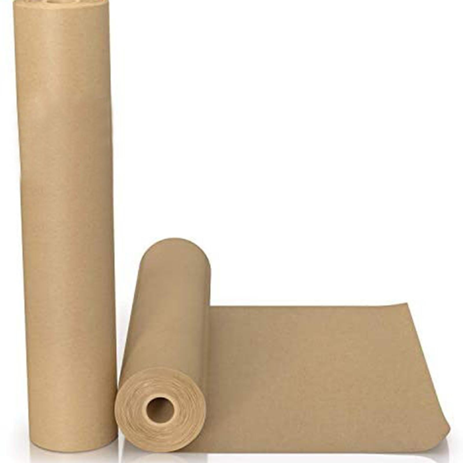 FVDPWYE 98 Feet Brown Kraft Paper Roll, DIY Eco Friendly Easel Paper Roll Decorative for 11.8inch wide