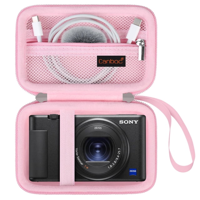 Funda de transporte Canboc para cámara digital Sony ZV-1, color rosa