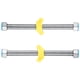 thumbnail image 5 of 2 uds manguera corrugada Flexible de acero inoxidable manguera para calentador de agua línea de suministro de agua 1/2 pulgadas, 5 of 7