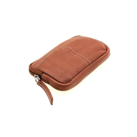 Paul & Taylor - Women Large Coin Purse Zipper Closed Change Purse Key Ring Genuine Leather New ...
