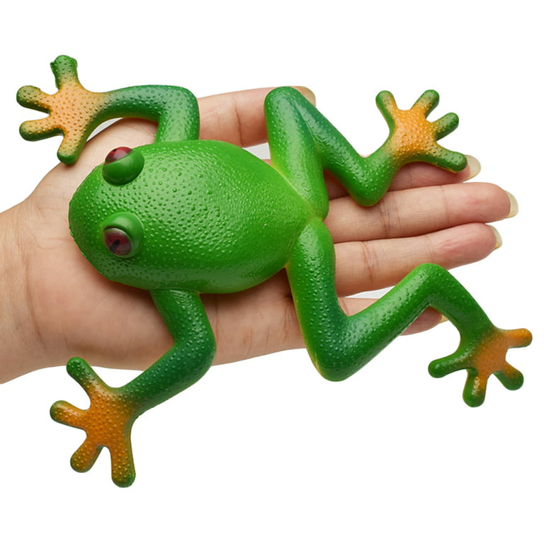 Simulation Frog Animal Soft Stretchy Model Spoof Stress Vent Squeeze Kids Toy, 1
