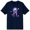 thumbnail image 5 of Coraline Coraline in Key Hole Frame White Stars on Navy Ground Adult Crew Neck Short Sleeve T-shirt - Medium, 5 of 7