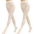 thumbnail image 4 of 2 Pairs Women's Solid Color Tights 80D, Soft Opaque Microfiber Tights, 4 of 4