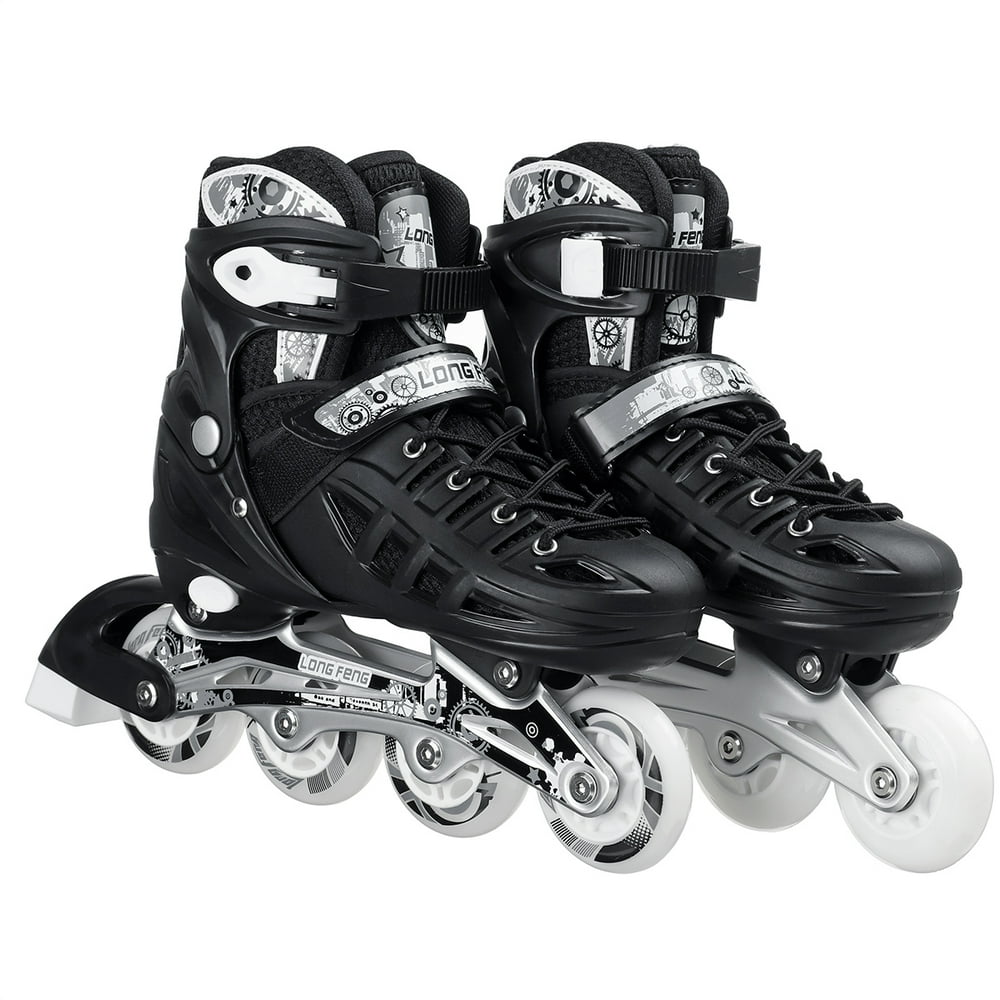 Jitrading Inline Skates Adjustable Rollerblades Set for Kids Adults