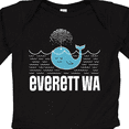 thumbnail image 4 of Inktastic Everett Washington Whale Watching Boys or Girls Long Sleeve Baby Bodysuit, 4 of 5