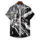 thumbnail image 4 of Camisa hawaiana con estampado 3D de música, guitarra de piano, camisa holgada en blanco y negro para hombre, blusa informal de verano para fiesta en la playa y la calle, 4 of 5