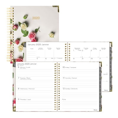 Planner Weeklymonthly Romantic Rose 11x8 12 2020 Walmart
