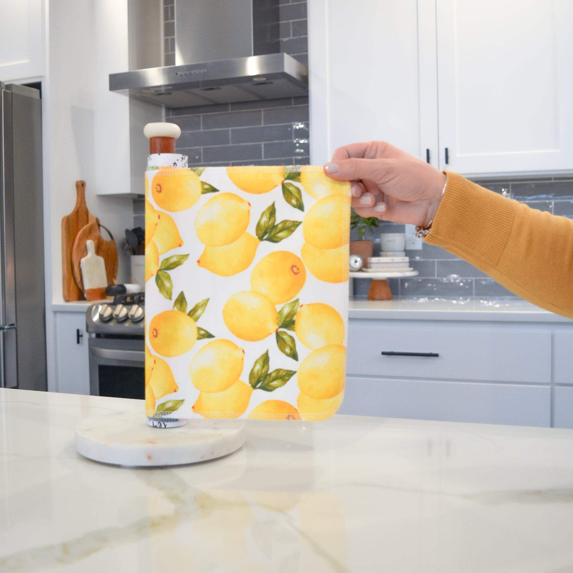 Marley's Monsters UNpaper® Towels: Marley's Favorites! - 12 Count Roll of Reusable Paper Towels - Cotton Flannel