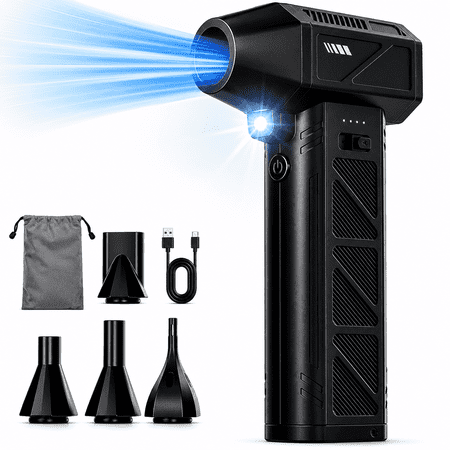 TRAKAR Compressed Air Duster, 180000RPM Brushless Motor Powerful Adjustable Rechargeable Air Blower for PC, Keyboard, Car, Home, Snow & Leaf Cleaning