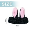 thumbnail image 2 of Makeup Headband Women's Cute Rabbit Ears Headbands Makeup Fashion Plush Hairbandblack, 2 of 4