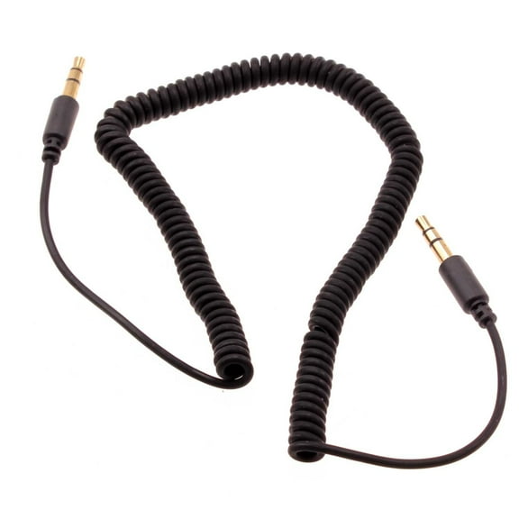 3.5mm Aux Cable Adapter Car Stereo Aux-in Audio Cord Speaker Jack Wire Coiled X7K for Alcatel My Flip 2 4G, Go Flip 4 3 / Smartflip, Cingular Flip 2, Quickflip 4044C - iPhone 6 Plus SE (2016)