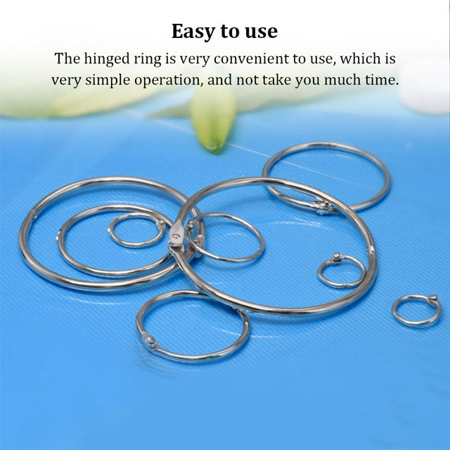 stanreset Hinged Links Ring Book Binder Scrapbooks Albums Calendars Photo Binding Rings Portable DIY Making Handicraft Supplies 116mm