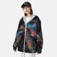 thumbnail image 3 of Balery Colorful Plant Turtle A Sudadera ligera de manga larga con capucha y protección solar UPF 50+ para hombre y mujer, ideal para pesca y running-Large, 3 of 7