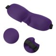 thumbnail image 3 of Ofertas Únicas 1 Pc Banda Elástica Máscara de Sueño 3D Transpirable Cubierta de Ojos 3D para Meditación Púrpura, 3 of 6