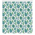 thumbnail image 3 of Ambesonne Green Leaf Shower Curtain, Monstera Coconut Palm, 69"Wx70"L, Turquoise and Navy Blue, 3 of 3