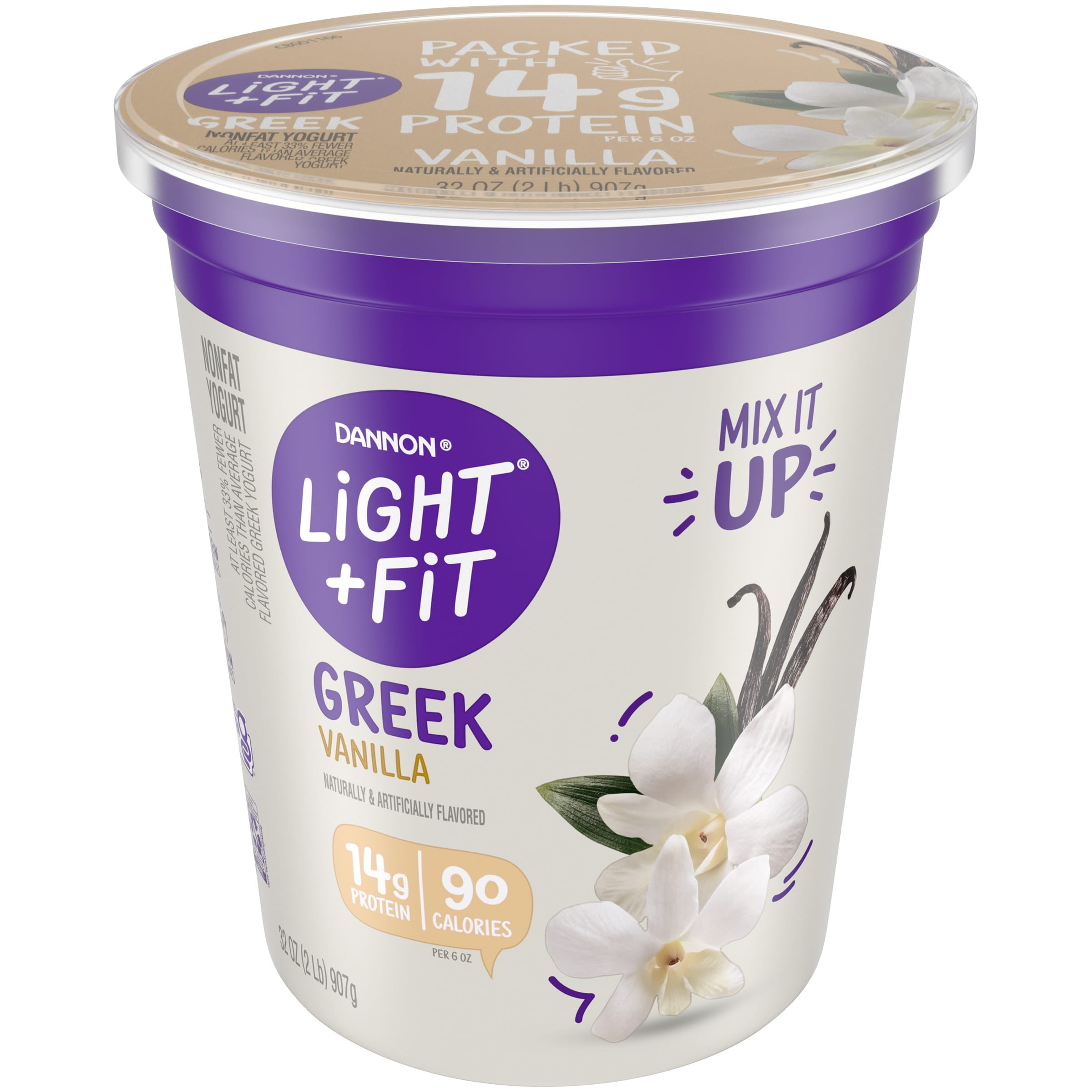 Light + Fit Nonfat Gluten-Free Vanilla Greek Yogurt, 32 Oz.