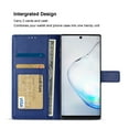 thumbnail image 3 of Reiko brand for Galaxy Note 10 3-in-1 Wallet Case In Blue, 3 of 4