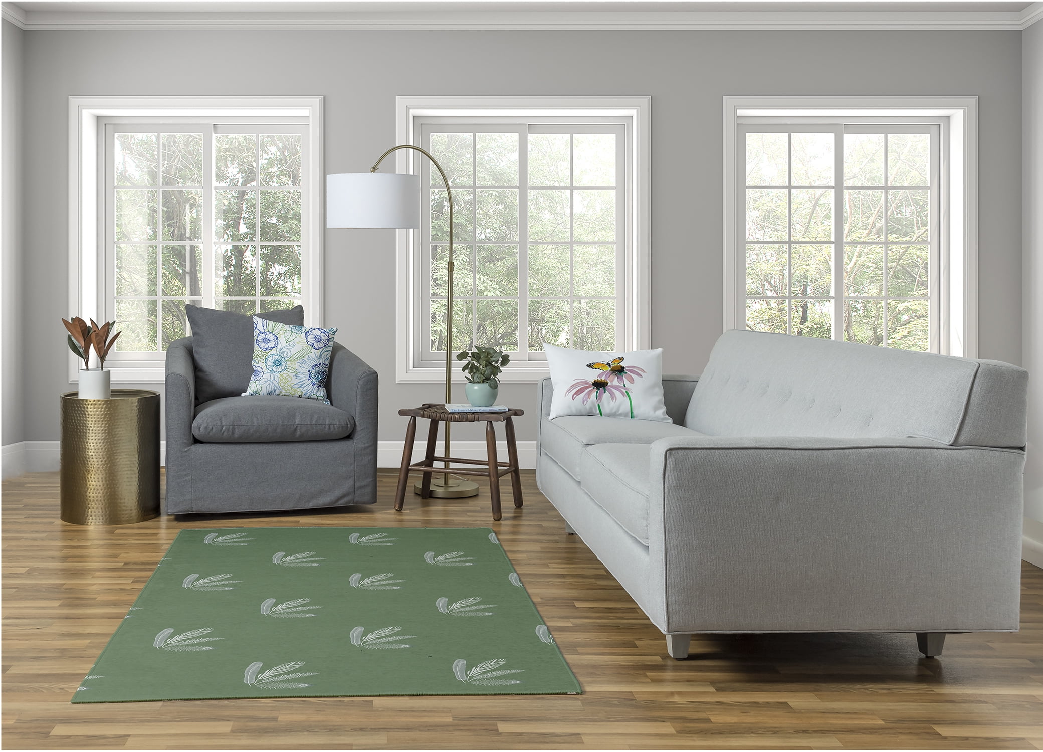 Simply Daisy GGG Nature Area Rug, 4' x 6'