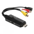 thumbnail image 3 of To AV Converter, Mini Converter, Durable Male To Female Converter For  Cable Converter Home TV VHS VCR DVD, 3 of 8