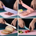 thumbnail image 4 of TJ POP Colorful Kitchen Knife Set of 6, Colored Knives Set with Non-Stick Coating, Chef Boxed Knives Set for Cooking, Camping, Travel, Picnic, BBQ and RV, 4 of 7