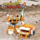 thumbnail image 2 of Mixer Truck Transforms into Robot Toy, Engineering Vehicle Warrior Toy, 6-Inch Transformer Robot, Demolition Toys for Boys and Girls Ages 6+ (Orange), 2 of 4